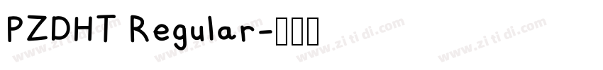 PZDHT Regular字体转换